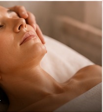 Relaxing facial treatment